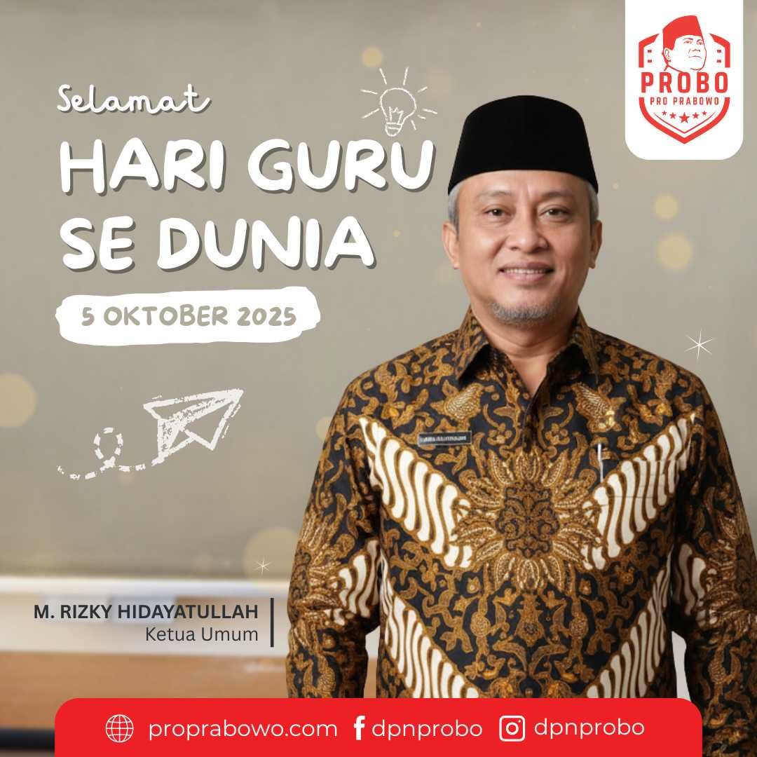 Ketua Umum Relawan PROBO, M. Rizky Hidayatullah.